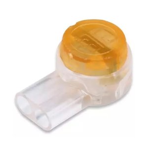 IDEAL 86-955 UY2 Insulation Displacement Connector, 2-Wire Butt Splice, 100-Pack, Yellow