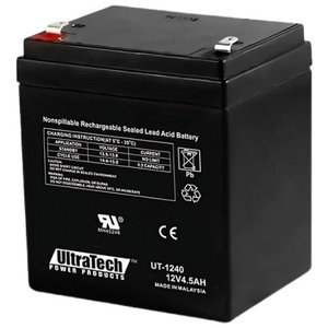 UltraTech IM-1240 Batterie SLA 12V 4,5Ah, borne F1
