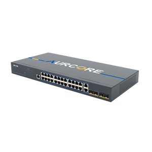 AurCore AES2002 AES2000 Series Layer 2+ Managed Gigabit Ethernet Switch, 24 GE RJ45 Ports, 2 GE Combo Ports, 2 GE SFP Uplink Ports