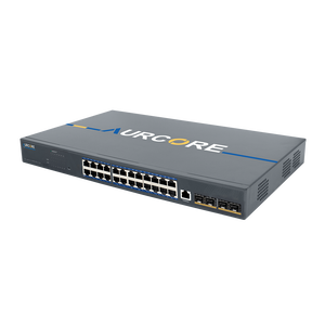 AurCore AES4001 AES4000 Series Layer 3 Managed Gigabit Ethernet Switch, 24 GE RJ45 Ports, 4 10GE SFP+ Uplink Ports