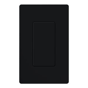 Lutron DV-BI-BL Blank Insert for Claro Wall Plates, Fits Decorator-Style Openings, Black
