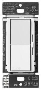 Lutron DVRF-6L-WH Diva Smart Dimmer Switch for Caseta, 150W LED, Single Pole, No Neutral Required, 120V, White