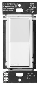 Lutron DVRF-AS-WH Claro Smart Accessory Switch for Diva Smart Dimmer Switch / Claro Smart Switch, Multi-Location On / Off, White