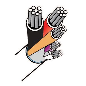 Lutron GRX-CBL-46L-250 Grafik Eye 6-Conductor Cable, Non-Plenum Rated, 250'