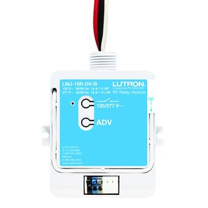 Lutron LMJ-16R-DV-B RF Relay Module with Softswitch, 16A Lighting / .5 HP(120V), 1.5 HP(277V) Motor, 120 / 277V