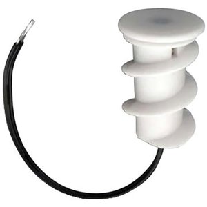 Lutron LR-TEMP-FLSH RadioRA 2 Wired Temperature Flush-Mount Sensor, White (Paintable)