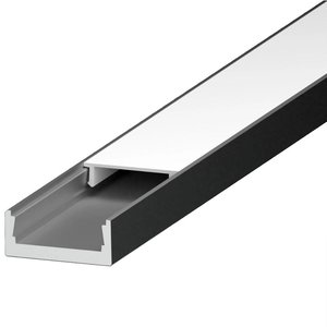 Lutron LU-SR3-K LED Tape Light Rectangular Slim Extrusion Bundle, Surface-Mount, 8FT, Aluminum Channel, Frosted Lens, Accessories Included