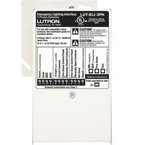Lutron LUT-ELI-3PH Emergency Lighting Interface, 3 Phase Detector, 24V