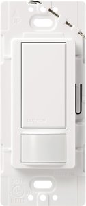 Lutron MS-OPS5M-WH Maestro Motion Sensor Switch, 5A Light / 3A Fan, 120V, Single / Multi-Location, Ground or Neutral Required, White
