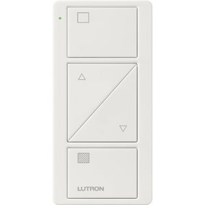 Lutron PJ2-2BRL-GWH-S01 2-Button with Raise / Lower, Pico Smart Remote, with Shade Icons, White