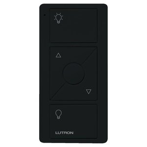 Lutron PJ2-3BRL-GBL-L01 Original 3-Button Pico Smart Remote with Raise / Lower and Preset, with Light Icons, Black