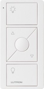 Lutron PJ2-3BRL-TSW-L01 Original 3-Button Pico Smart Remote with Raise / Lower and Preset, with Light Icons, Snow White