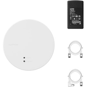 Lutron RR-PROC3-KIT1 RadioRA 3 All-In One Processor Starter Kit - Includes PoE Injector, 3' Ethernet Cable, and 6' Down-Angle Ethernet Cable
