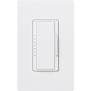 Lutron RRD-10D-WH Maestro RF Dimmer for RA2 Select / RA3 Systems, 1000W Inc / Hal, 800W MLV, Single Pole / Multi-Location, 120V, White