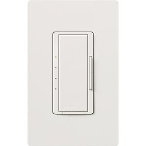 Lutron RRD-2ANF-WH Maestro RF Fan Control for RA2 Select / RA3 Systems, 2A Ceiling Fan, Single Pole / Multi-Location, Neutral Required, 120V, White