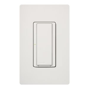 Lutron RRD-8ANS-SW Maestro RF Switch, Works with RA2Select / RA3, 8A Light / 5.8A Motor, Single Pole / Multi-Location, Neutral Required, 120V, Snow White