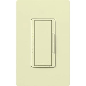 Lutron RRD-PRO-AL Maestro RF PRO LED+ Dimmer, Works with RA2 / RA3 Systems, Phase Selectable, LED / ELV / MLV, Neutral Optional, 120V, Almond