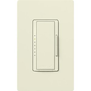 Lutron RRD-PRO-BI Maestro RF PRO LED+ Dimmer, Works with RA2 / RA3 Systems, Phase Selectable, LED /  ELV /  MLV, Neutral Optional, 120V, Biscuit