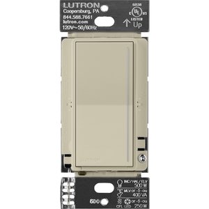 Lutron RRST-RD-CY Sunnata RF Companion Touch Dimmer for RA3 Systems, Multi-Location Remote Dimmer, Not for Stand-Alone Use, 120V, Clay