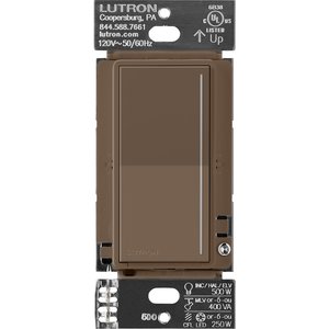 Lutron RRST-RD-EP Sunnata RF Companion Touch Dimmer for RA3 Systems, Multi-Location Remote Dimmer, Not for Stand-Alone Use, 120V, Espresso