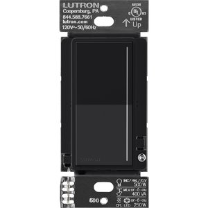 Lutron RRST-RD-MN Sunnata RF Companion Touch Dimmer for RA3 Systems, Multi-Location Remote Dimmer, Not for Stand-Alone Use, 120V, Midnight