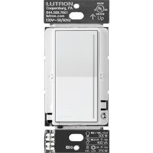 Lutron RRST-RD-WH Sunnata RF Companion Touch Dimmer for RA3 Systems, Multi-Location Remote Dimmer, Not for Stand-Alone Use, 120V, White