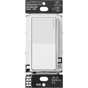 Lutron RRST-RS-WH Sunnata RF Companion Switch for RA3 Systems, Multi-Location Remote Switch, Not for Stand-Alone Use, 120V, White
