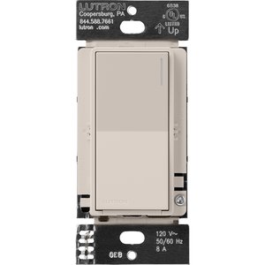 Lutron RRST-RS-TP Sunnata RF Companion Switch for RA3 Systems, Multi-Location Remote Switch, Not for Stand-Alone Use, 120V, Taupe