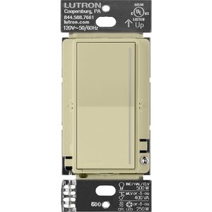Lutron RRST-PRO-N-SA Sunnata RF PRO LED+ Touch Dimmer for RA3 Systems, Phase Selectable, LED / ELV / MLV, Neutral Required, 120V, Sage