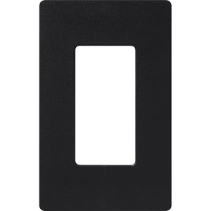 Lutron SC-1-MN Claro 1 Gang Wall Plate for Decorator-Style Dimmers, Switches, and Outlets, Satin Finish, Midnight