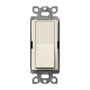 Lutron SC-3PS-PM Claro Single Pole / 3-Way, On / Off Rocker Switch, 15A, Satin Finish, Pumice