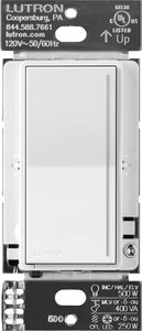 Lutron ST-PRO-N-WH Sunnata Touch Dimmer - LED+ Pro Max, 250W LED / 400W ELV / 400VA MLV, Neutral Required, Multi-Location, 120V, White
