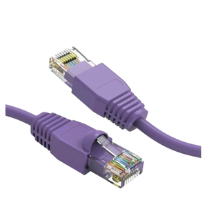 Lynn Electronics CAT6A-10-PUB CAT6A UTP Patch Cable, 10', Purple