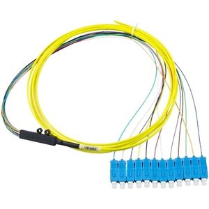 Lynn Electronics T12-L1AP9-L1AP9-3PTU-R350F Fiber Optic Cable, 12-Fiber, Plenum, Indoor, Multimode, 350'
