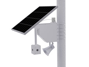 Luminys TW-71A LumiWatch Fixed Solar Solution with Integrated 4G Router, 120W Monocrystalline Solar Panel and 960Wh LiFePO4 Battery