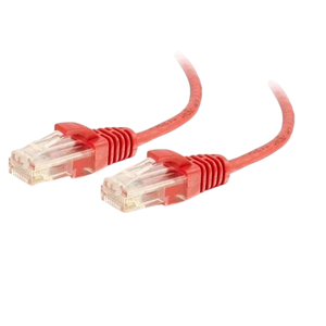Ortronics 576-RD30-010 Q-Series CAT6 Patch Cable, 28AWG, Stranded, 10', Red