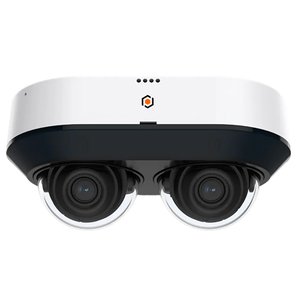G.S.D DD2F28IP10MP-AI 10MP (2x5MP) IP Double Dome Speciality Camera, 2.8mm Lens, IR Up to 20M, Warm Light Up to 15M, Built-in Dual Mics, AI, Vandal-Proof, IP67, White