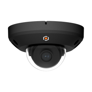 G.S.D FLF28D5MP-AI-B 5MP IP Flat Dome Speciality Camera, 2.8mm Lens, IR Up to 20M, Built-in Mic, AI, IP66, Weatherproof, Black
