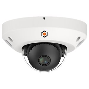 G.S.D FLF28D5MP-AI-NM 5MP IP Flat Dome Speciality Camera, 2.8mm Lens, IR Up to 20M, Built-in Mic, AI, IP66, Weatherproof, White