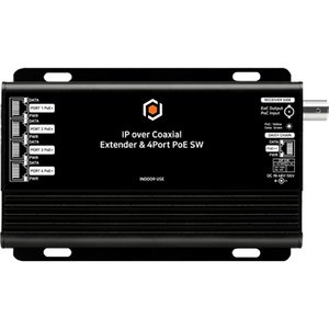 G.S.D IPCOAX4C-300M 4-Port PoE IP over Coax Adapter