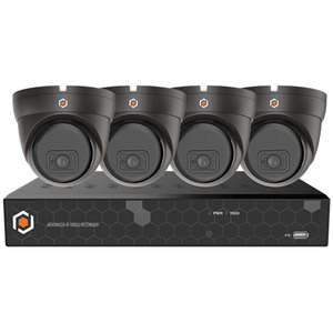 G.S.D KIT4OVIP8MP-AI-B Octavue 4 Channel, 4 Camera, 8MP Network Camera, Kit, Black