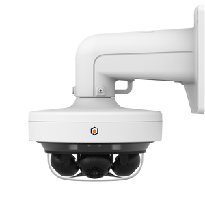 G.S.D QUADF28IP16MP-AI 16MP, IP Quad Sensor Speciality Camera, 2.8mm Lens, IR Up to 30M, AI, IP67, White