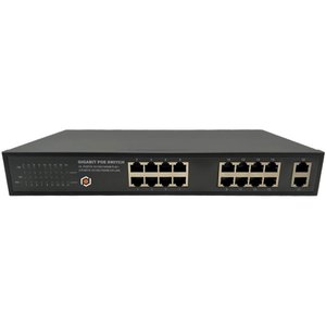 G.S.D SWC18POE-GIGA 16-Port 2, UplinkGigabit, PoE Switch, 250W