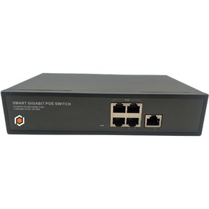 G.S.D SWC5POE-GIGA 4-Port, 1 Uplink Gigabit, PoE Switch, 96W