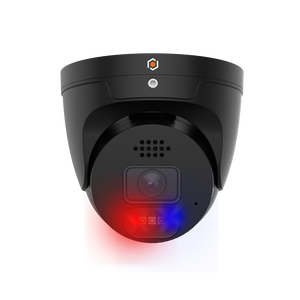 G.S.D XEBATVIP5MP28-AI-L-B 5MP IP Eyeball Pro Class X Series Camera, 2.8mm Lens, IR Up to 25M, Deterrence Lights and Siren, AI, IP67, Weatherproof, Black