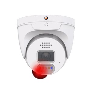 G.S.D XEBATVIP8MP28-AI 8MP IP Eyeball Pro Class X Series Camera, 2.8mm Lens, IR Up to 25M, , Deterrence Lights and Siren, AI, IP67, White