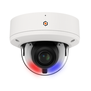 G.S.D XSD6ZA2812IP8MP-AI+ 8MP IP Dome Spectral Camera, 2.8-12mm Motorized Lens, IR Up to 30M, Deterrence Lights and Siren, AI+, Vandal-Proof, IP67, White