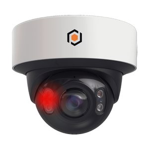 G.S.D XT2FPAN20IP5MP-AI 5MP IP Turret Pro Class X Series Camera, 2.0mm Lens, IR Up to 25M, Deterrence Lights and Siren, AI, IP67, White