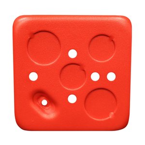 Eaton BB-R Fire Alarm Control Panel Accessory, 4" Backbox, Red