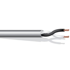 West Penn 227WH0500 12AWG 2-Conductor Unshielded Cable, Stranded, PVC Jacket, 500', White